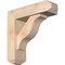 Ekena Millwork Funston Craftsman Smooth Bracket w/ Offset Brace, Douglas Fir, 5 1/2"W x 18"D x 18"H BKT0604X18X18FST04SDF - alternate 1